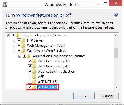 Figura 6-127. Funcionalidades do Windows Habilite a opção HTTP Activation (no.