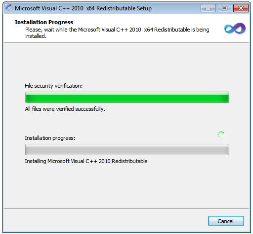 4. BluePlant Figura 4-6. Tela de Instalação do Microsoft Visual C++ Durante a instalação, aparecerá outra tela de licença, a qual deve ser lida atentamente.