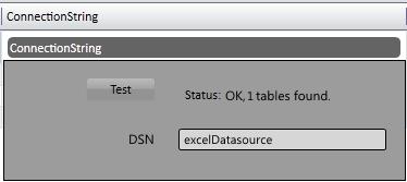 Figura 6-30. Teste da Conexão à Base de Dados ODBC Para conectar o provider OLEDB com o Excel, pode ser feito através dos passos abaixo: No namespace do Datasets do BluePlant, escolha a guia DBs.