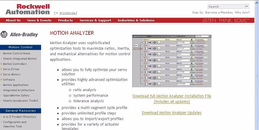 Você também pode instalar o Motion Analyzer usando o CD do kit de ferramentas Kinetix Accelerator, que pode ser adquirido com o seu vendedor ou distribuidor local da Rockwell Automation.