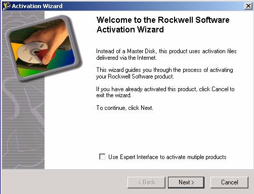 Consulte a página 5 de Activate Rockwell Software Products, publicação FTACTIVATEINS, fornecido com o seu pacote do RSLogix 5000.