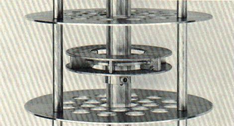Figura 3.: Estágio agitado da coluna Kühni (15 mm de diâmetro). De acordo com informações do fabricante (www.kuhni.