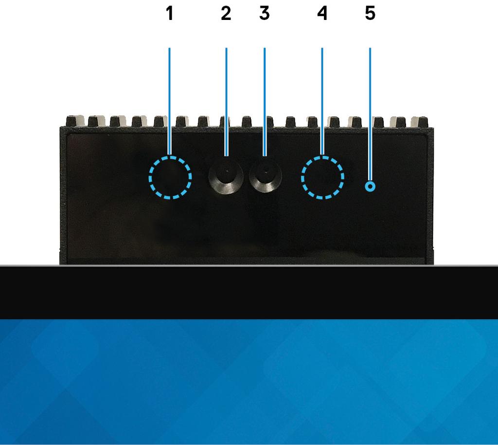 Conjunto da câmara retrátil NOTA: O conjunto da câmara retrátil pode variar consoante a configuração pedida.