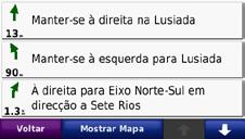 Repor a informação de viagem Para obter informação de viagem precisa, reponha tal informação antes de começar a viagem.