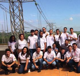 VISITAS TÉCNICAS FURNAS Os alunos de Eletricista de Manutenção Eletroeletrônica M2EME estiveram na empresa Furnas, no