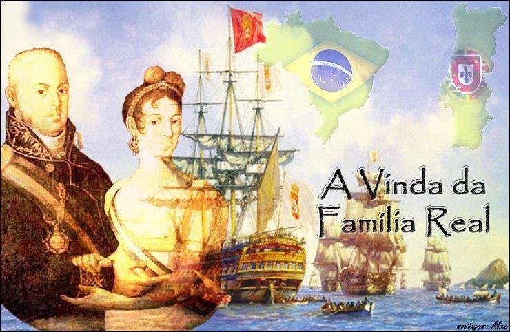 Qual foi a razão da escolha deste local? 04- Em 1808 a família Real portuguesa vem para o Brasil e aqui se instala.