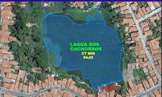 619 m3/dia (30,3 l/s) Níveis Mínimos e Máximos das lagoas A Figura a seguir exemplifica a situação da Lagoa dos