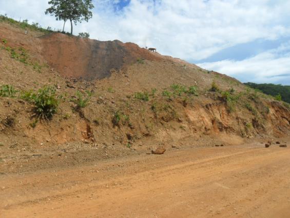 análises de estabilidades dos taludes com vistas a indicar soluções aos cortes executados necessários à instalação da Rodovia.