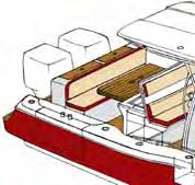 Neste camarote, com entrada lateral pelo console, ficam uma cama de casal, pia e vaso sanitário este, porém, aberto, o que não deixa de ser algo decepcionante em um barco tão fino, embora fosse um