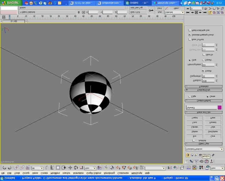 1 Criar a esfera ir ao painel geometry>sphere 2 Atribuir um expression motion