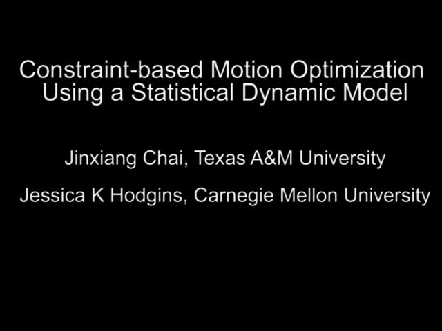 SIGGRAPH 2007 Hot Topics Constraint-based