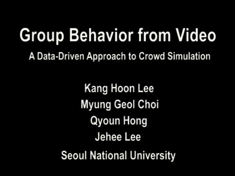 Group Behavior from Video: A