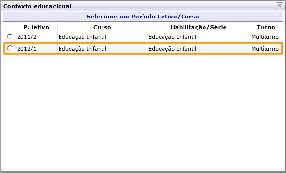 1. Iniciando sua matrícula - Apresentação Ao entrar no sistema, aparecerá a tela abaixo.