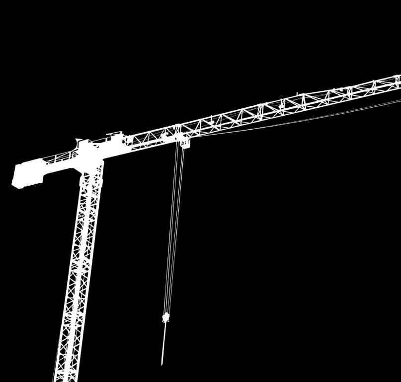 CTT 132-6 Flat top TOWER Crane Specifications: Max jib