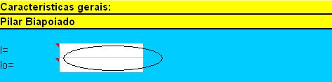 Vinculação do pilar 5º Passo: Se o pilar for biapoiado, preenchem-se os campos necessários de acordo com a legenda e a figura da planilha.