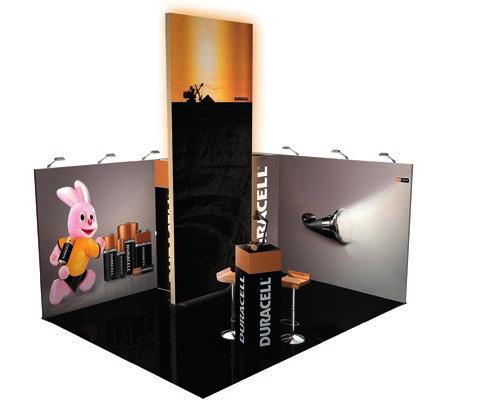 Stand Iluminado Soluções transportáveis Lightbox: