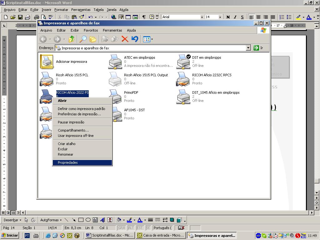 3.4. CONFIGURANDO ACESSÓRIOS CONFIGURAR OS ACESSÓRIOS (SOMENTE PARA WINDOWS 9X/NT) OS DEMAIS DRIVERS ASSUMEM AS CONFIGURAÇÕES DO SERVIDOR