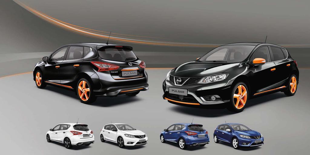 Combine, defina, aperfeiçoe crie uma imagem exclusiva para o seu Pulsar com o Nissan Design Studio.