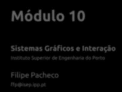 Engenharia do Porto Filipe Pacheco