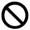 Este símbolo significa que tudo o que for mostrado associado a ele é proibido.