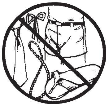 5- ROUPAS DE PROTEÇÃO O operador não deve vestir roupas folgadas ou com partes em excesso ou soltas que possam se prender em alguma parte móvel do equipamento.