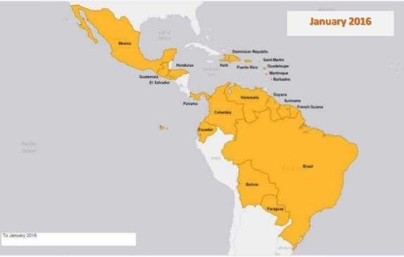 ZIV em 75 países - 48/75 (64%) nas Américas 1.357.605.