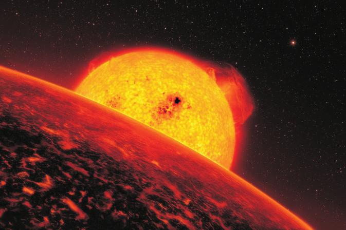 Esta situação pode ocorrer em planetas rochosos no início de sua formação, que sofreram uma colisão de grande porte ou que estejam muito próximos de sua estrela, causando intensa radiação e forças de