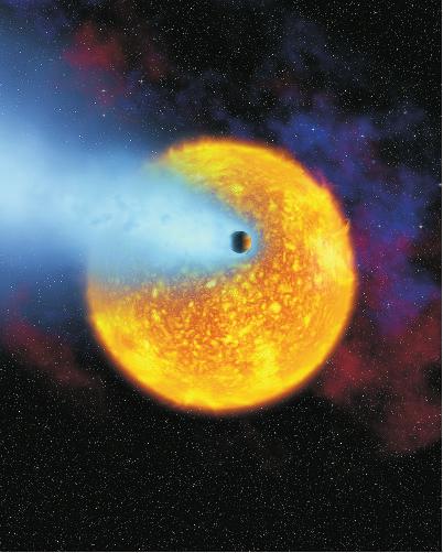 AstroNova. N.18. 2018 Concepção artística do exoplaneta Osiris. características específicas e subdivisões.