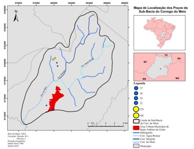 gerador de carga contaminante no subsolo, reduzido, moderado e elevado. Para a elaboração do mapa de potencial contaminante (POSH) foi utilizado o Software ArcGis 10.