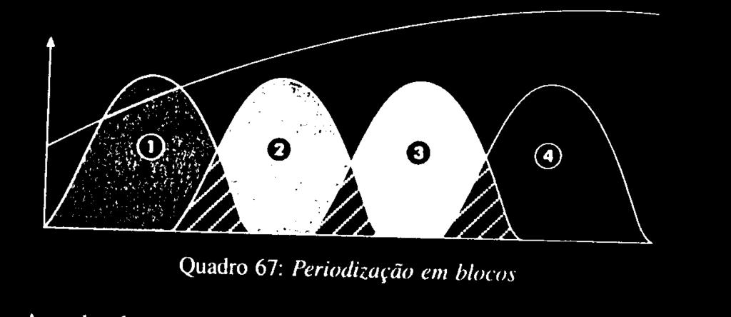 Diferentes tipos de periodização contemporânea Periodização por blocos Periodização ATR - Baseia-se no princípio de que, para um rendimento máximo; não só devemos planear a carga de treino como