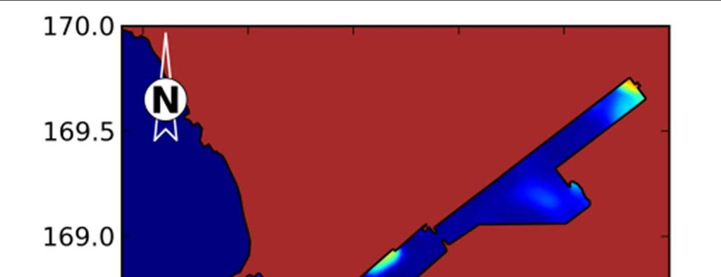 de Matosinhos, como se pode ver pelo campo de velocidades residuais (Figura 7).