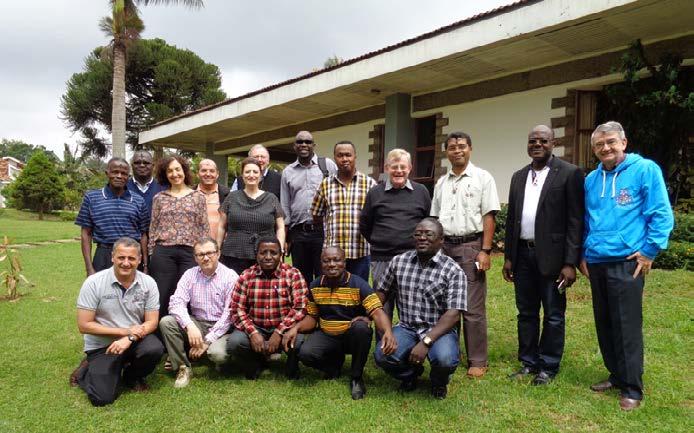 Os superiores do Continente Africano, a Comissão da Missão africano e os membros da administração geral em Nairobi, Quénia.