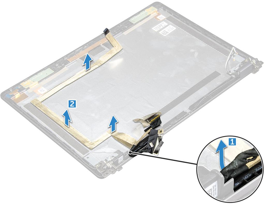 cabo edp Como remover o cabo edp O procedimento a seguir é aplicável apenas se o seu computador não tiver tela sensível ao toque.