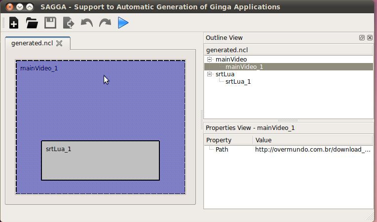 Implementação de Suporte à Geração Automática de Aplicações para o Ginga-NCL 55 (legenda SRT), respectivamente, do template