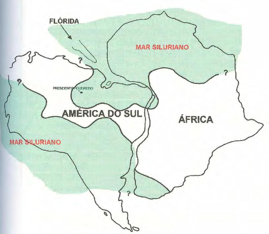 Reconstituição paleogeográfica do Gondwana