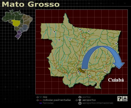 Figura 1: Mapa do Brasil e do Mato Grosso Fonte: www.ibge.gov.br/cidadesat/link.php?