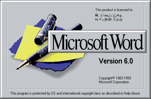 As versões para o Microsoft Windows: 1989
