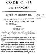 Código Napoleônico, em 1804, que garantia