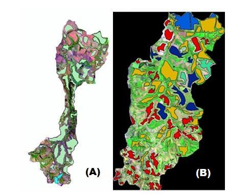 Área de treinamento (training sites) é uma amostra homogênea da classe com toda a variabilidade dos níveis de cinza.