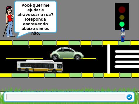 Desenvolvimento do trabalho: O grupo com o tema Cidade inclusiva pensou em situações para incluir os deficientes em