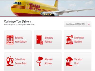 notifying receivers of their shipment progress via e-mail and/or SMS and