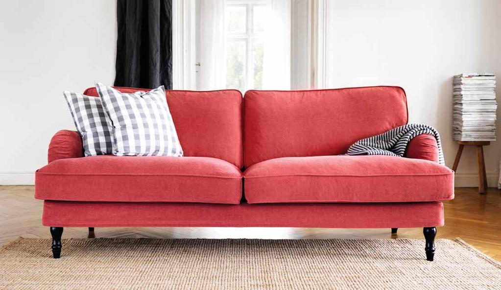 2014 / 5 PH121471 Com um design clássico, igualmente confortável numa casa mais moderna, o sofá STOCKSUND foi concebido para se poder recostar com