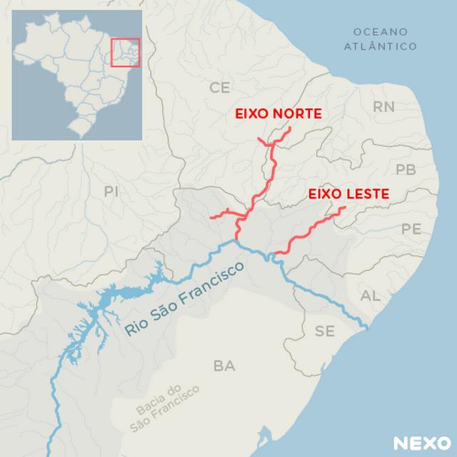 12 Figura 1: Eixos da Transposição Fonte: VENTURINI, 2017 O projeto de transposição do São Francisco surgiu como argumento para sanar a deficiência hídrica na região do semiárido através da