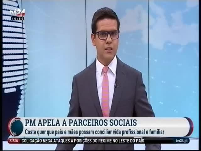 A37 TVI 24 Duração: 00:01:23 OCS: TVI 24 - Notícias ID: 75505436 18-06-2018 16:59 Primeiro-ministro apela a parceiros sociais http://www.pt.cision.com/cp2013/clippingdetails.aspx?