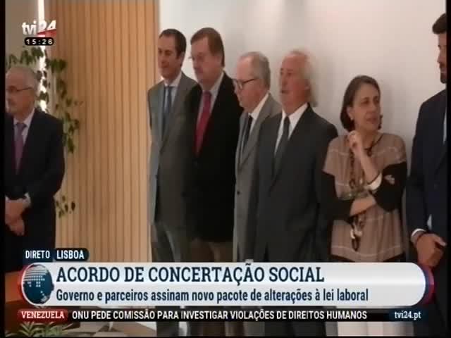 Acordo de concertação social - direto