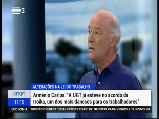 Arménio Carlos estranhou não só o acordo, como a presença da UGT e denunciou uma