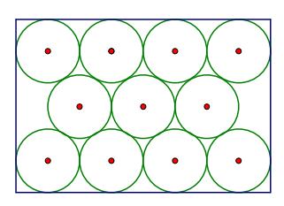 3. Foram arrumadas 11 velas iguais de forma cilíndrica numa caixa com a forma de um prisma retangular de altura 10 cm, de maneira a aproveitar o mais possível o espaço.