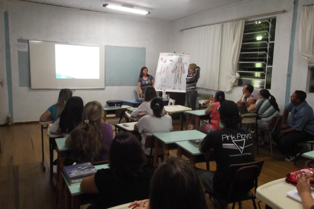 Tivemos a participação direta de 33 jovens e adultos e mais 02 professoras.