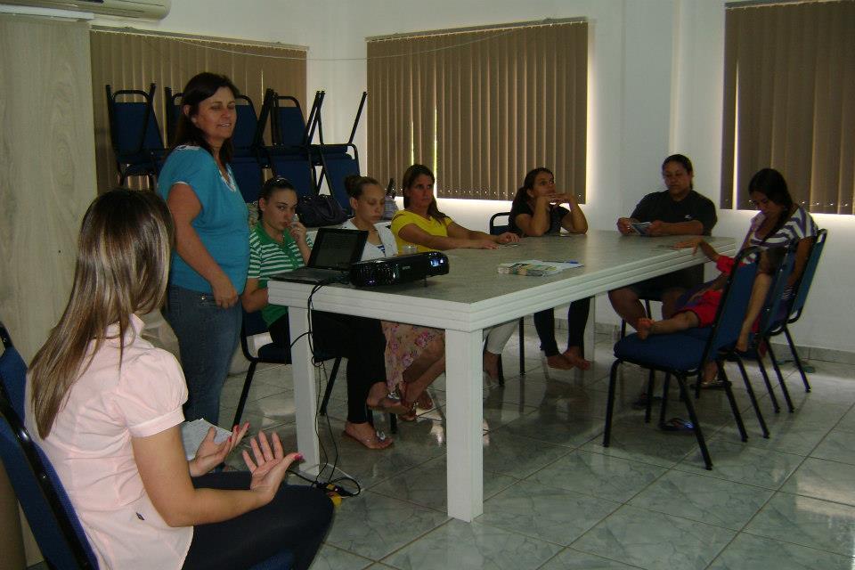 Nessa palestra participaram 06 gestantes, a coordenadora do Grupo de