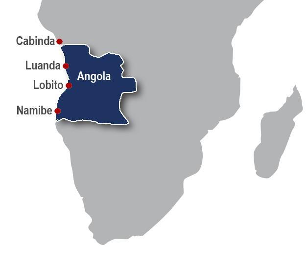 Posicionamento Estratégico Vocação Específica e Análise Concorrencial Angola 37 Rede Portuária A rede portuária Angolana tem como infra-estruturas fundamentais: PORTO DE CABINDA PORTO DO LOBITO PORTO